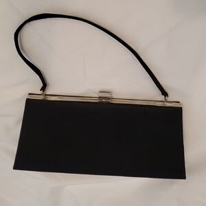 La Regale Black Clutch Bag